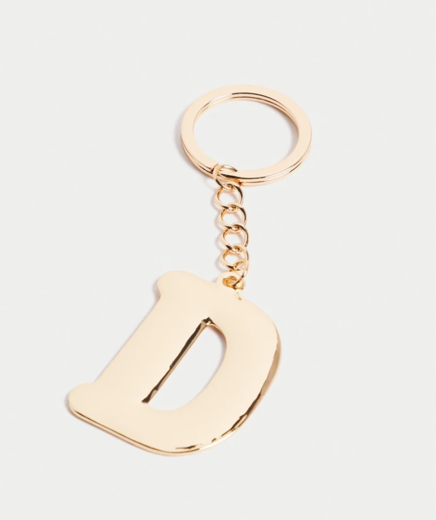 Sportsgirl Gold Bubble Alphabet Keyring for Women - Stylish Letter Charm Accessory
