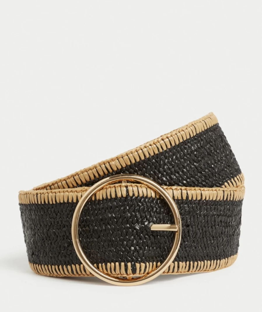 Sportsgirl Women's Black Mae Woven Belt - Stylish Fashion Accessory