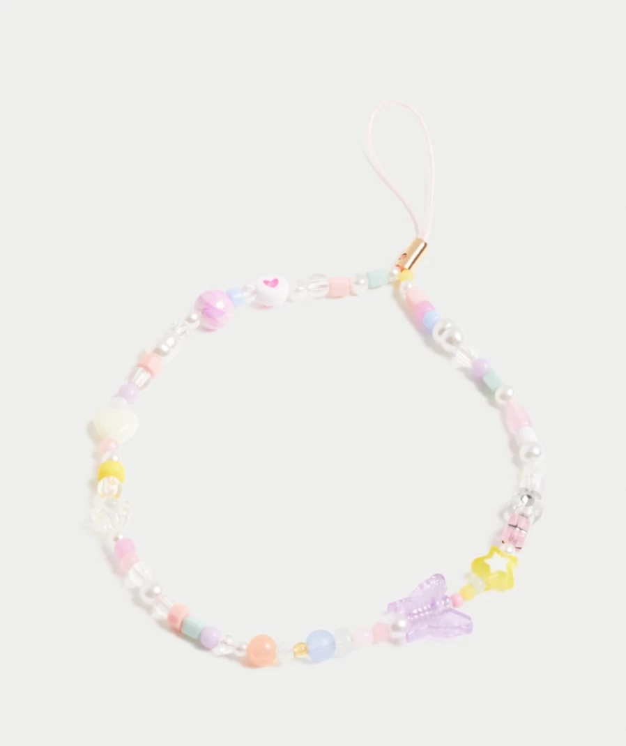"Sportsgirl Women's Pastel Pink Butterfly Phone Strap - Pretty & Stylish Accessory"