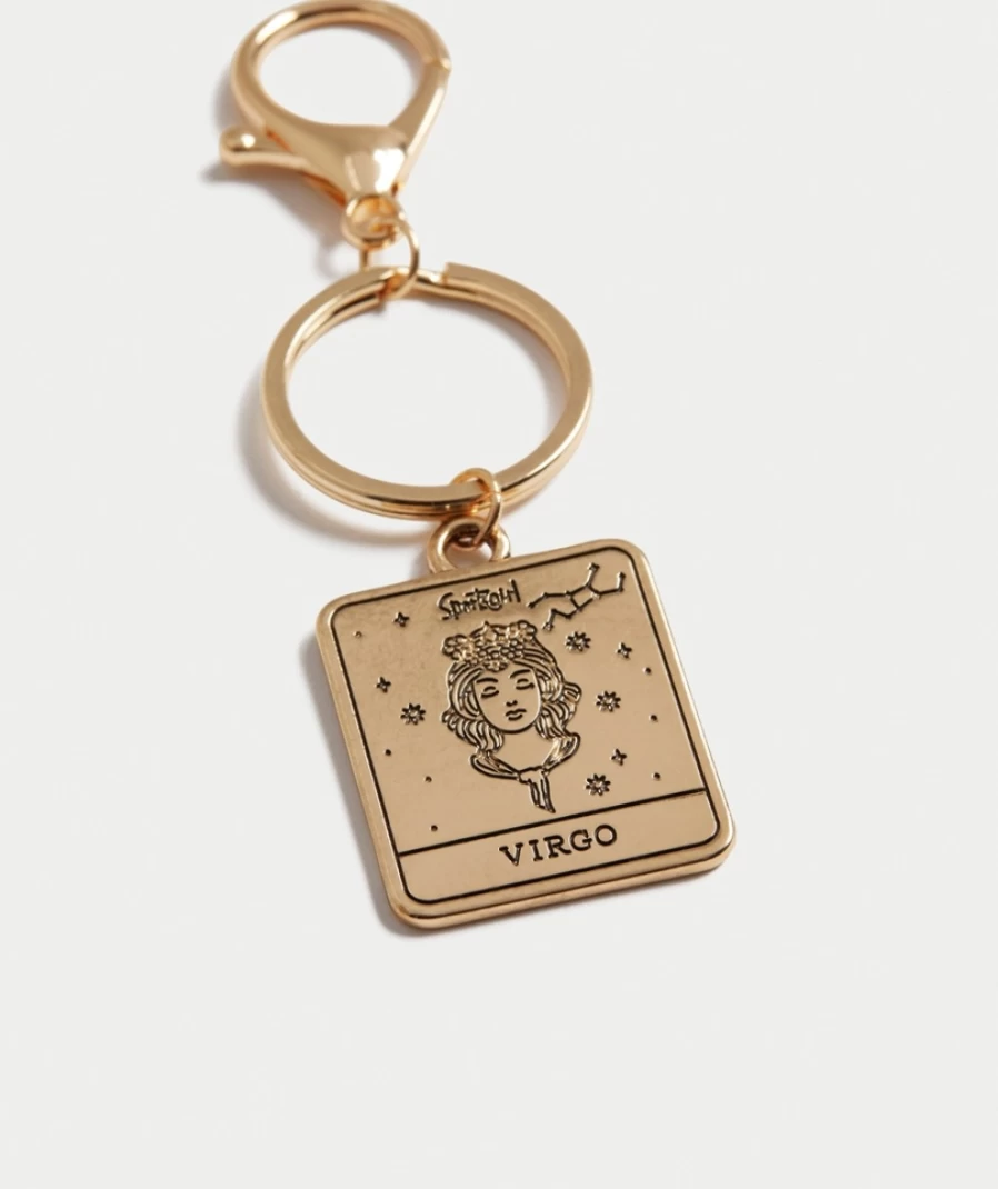 Sportsgirl Gold Horoscope Keychain for Women - Zodiac Sign Charm Gift