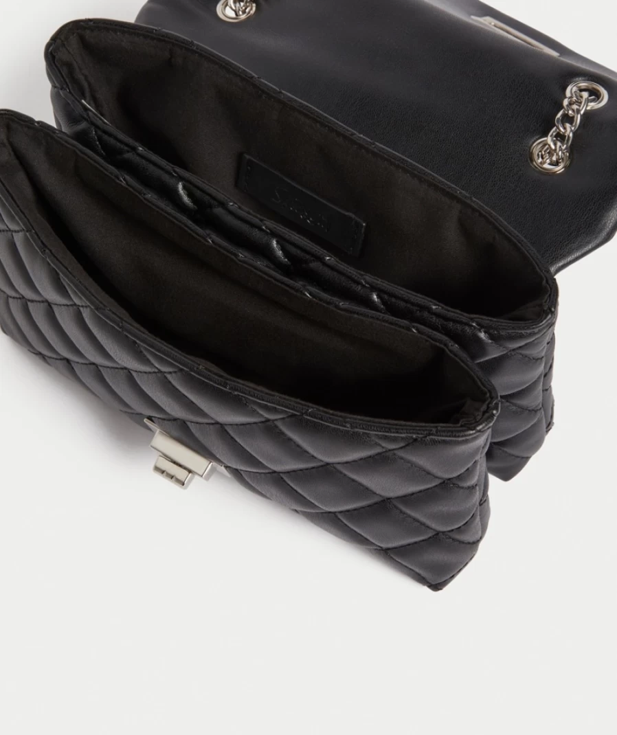 Sportsgirl Women's Black Kiara Quilted Chain Crossbody Bag