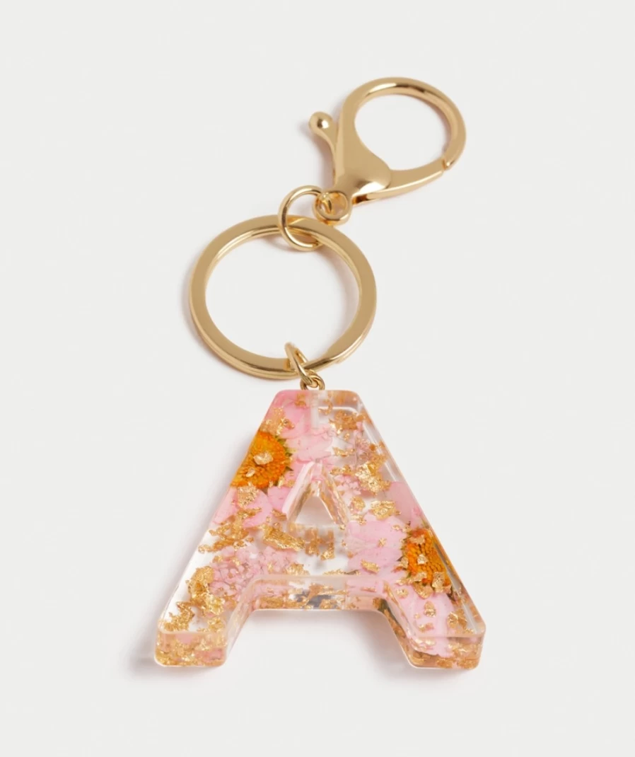 Sportsgirl Women's Daisy Speckled Acrylic Alphabet Keyring - Multi Color Personalized Gift
