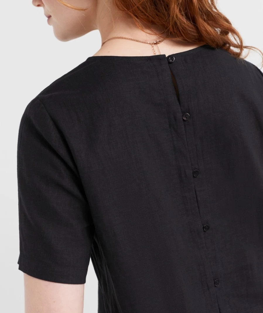 "Sportsgirl Women's European Linen Blend T-Shirt – Soft Comfort Tee"
