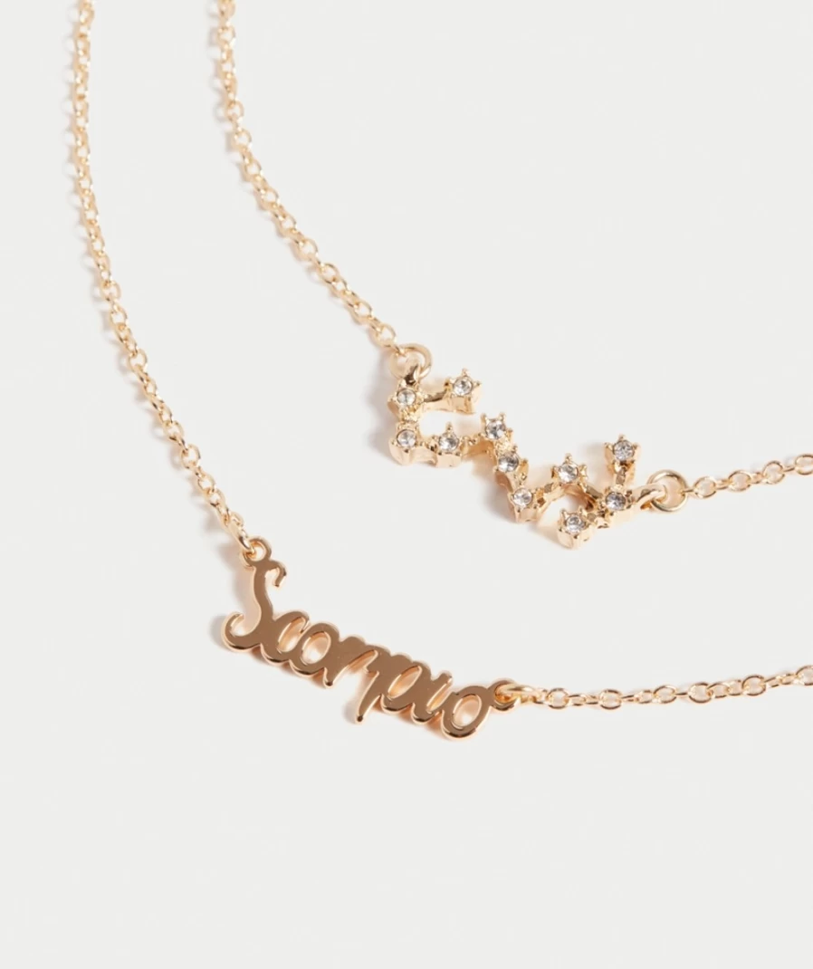 Sportsgirl Gold Zodiac Constellation Necklace for Women - Elegant Astrology Jewelry Pack