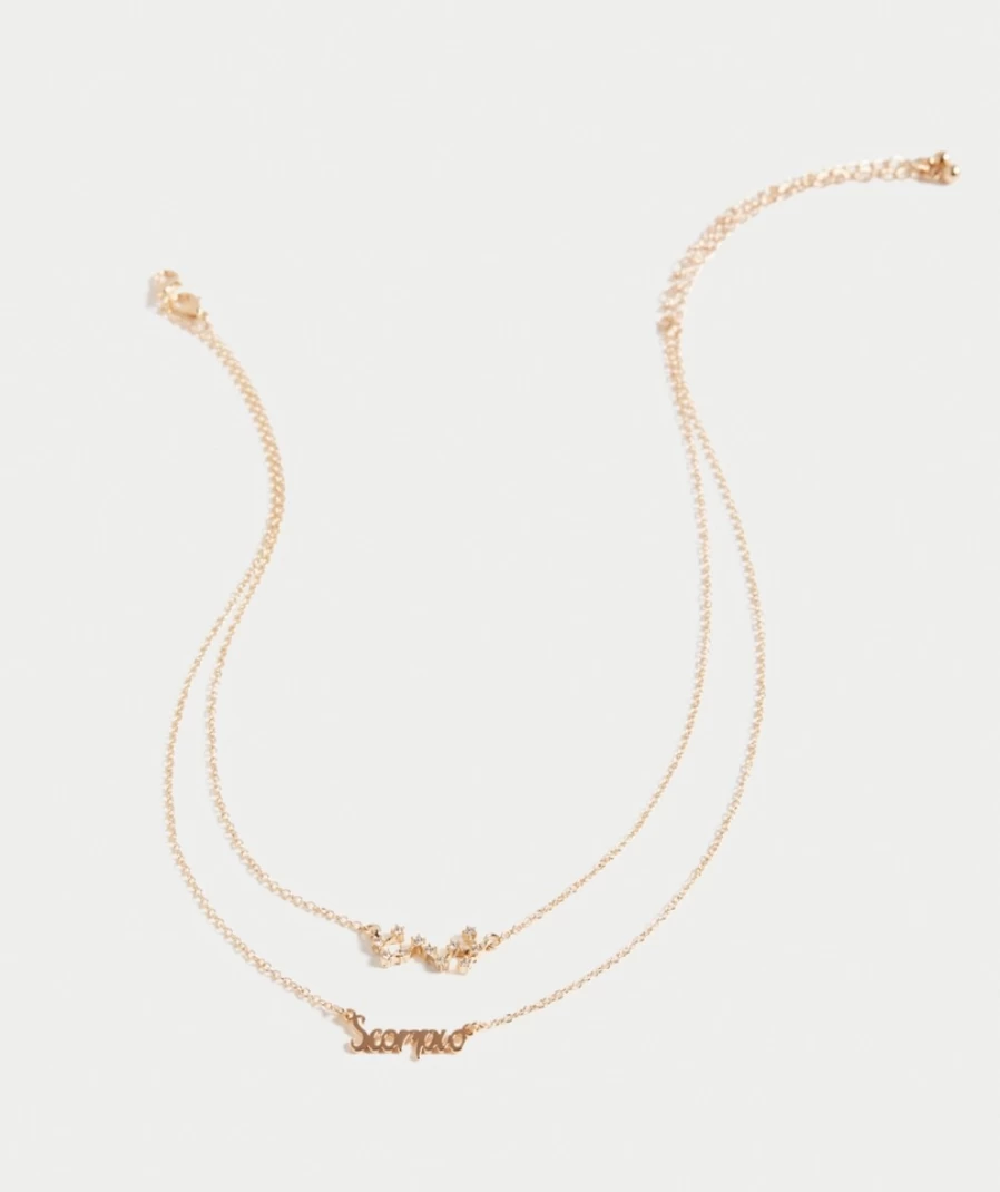Sportsgirl Gold Zodiac Constellation Necklace for Women - Elegant Astrology Jewelry Pack
