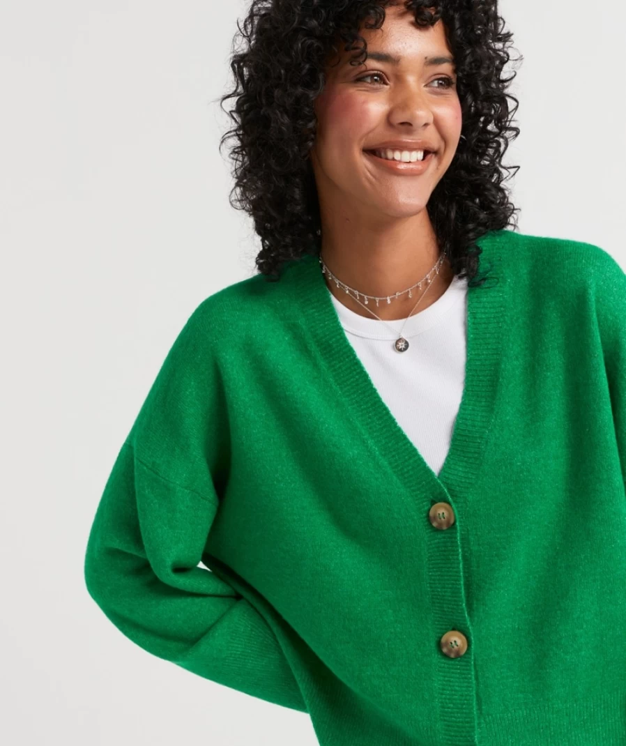 "Sportsgirl Women's Natalie Button Knit Cardigan Sweater"