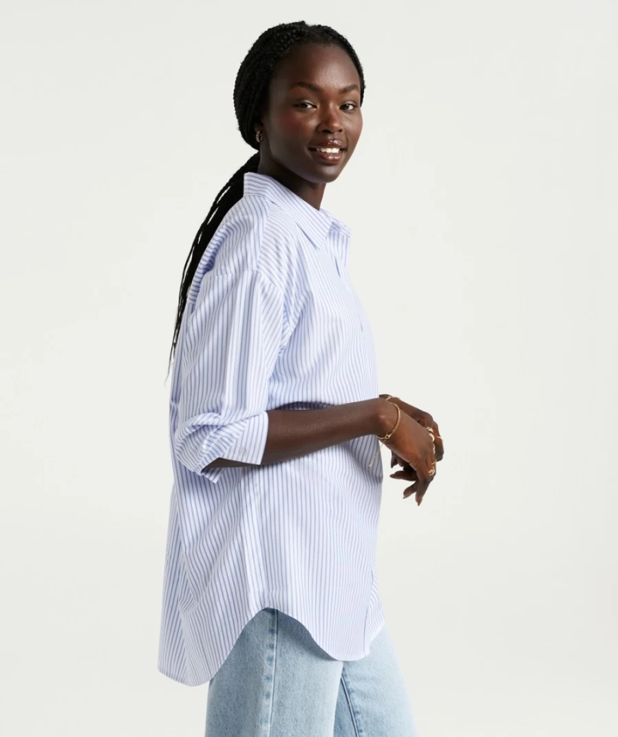 Sportsgirl Women's Jordyn Stripe Shirt - Stylish Casual Top for Everyday Wear