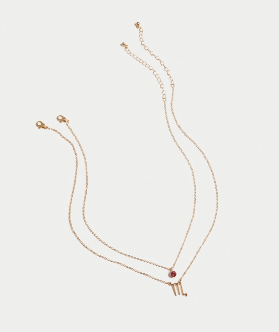 Sportsgirl Gold Zodiac Gem Layered Necklace for Women