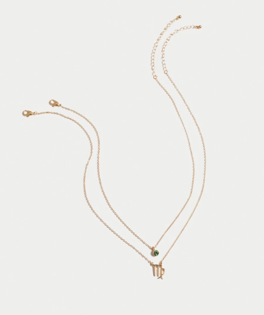 Sportsgirl Gold Zodiac Gem Layered Necklace for Women
