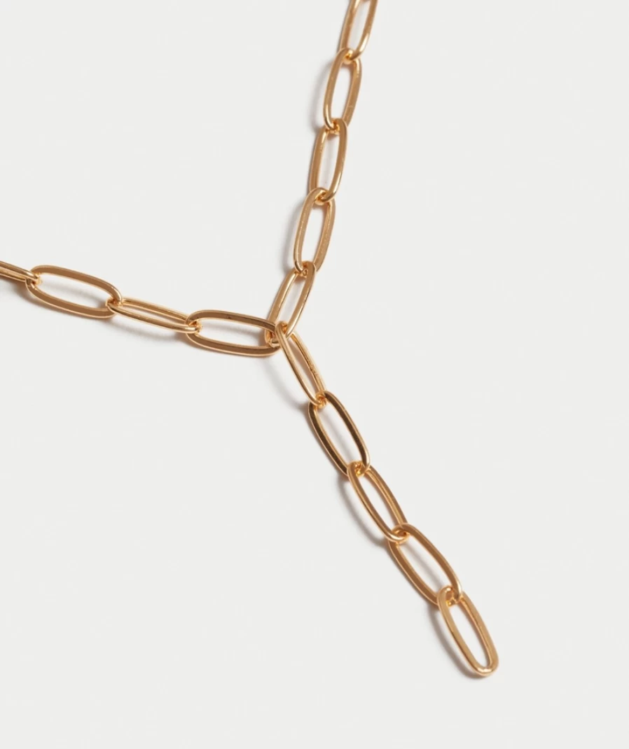 Sportsgirl Women's Gold Plated Y Link Chain Necklace