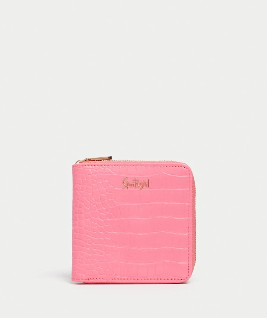 Sportsgirl Women's Candy Pink Zip Around Wallet - Sg Collection Fashionable Wristlet Clutch