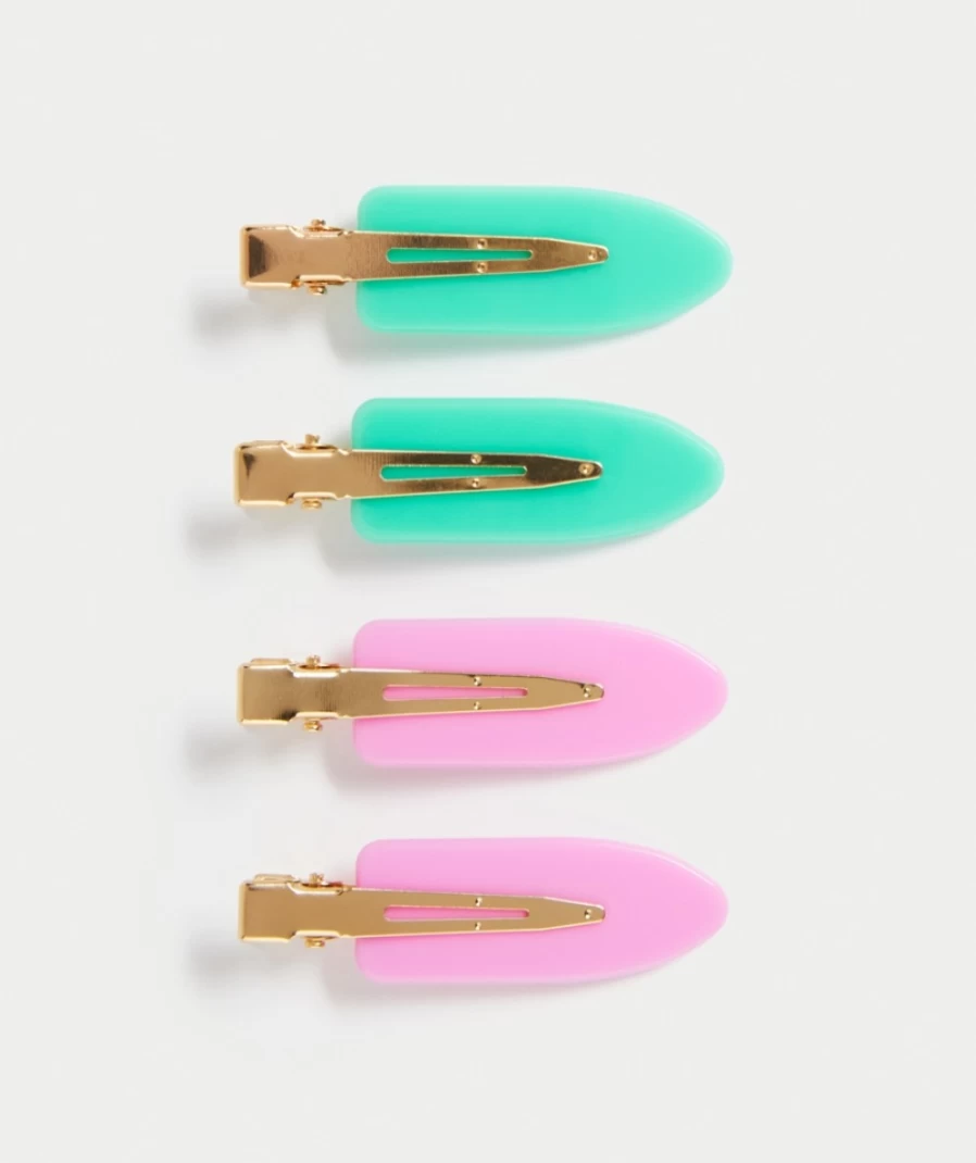 Sportsgirl Women's Multi-Colored Styling Hair Clips - Mane Attraction Pink & Green