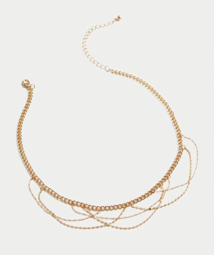 Sportsgirl Women's Gold Drape Choker Necklace Pack