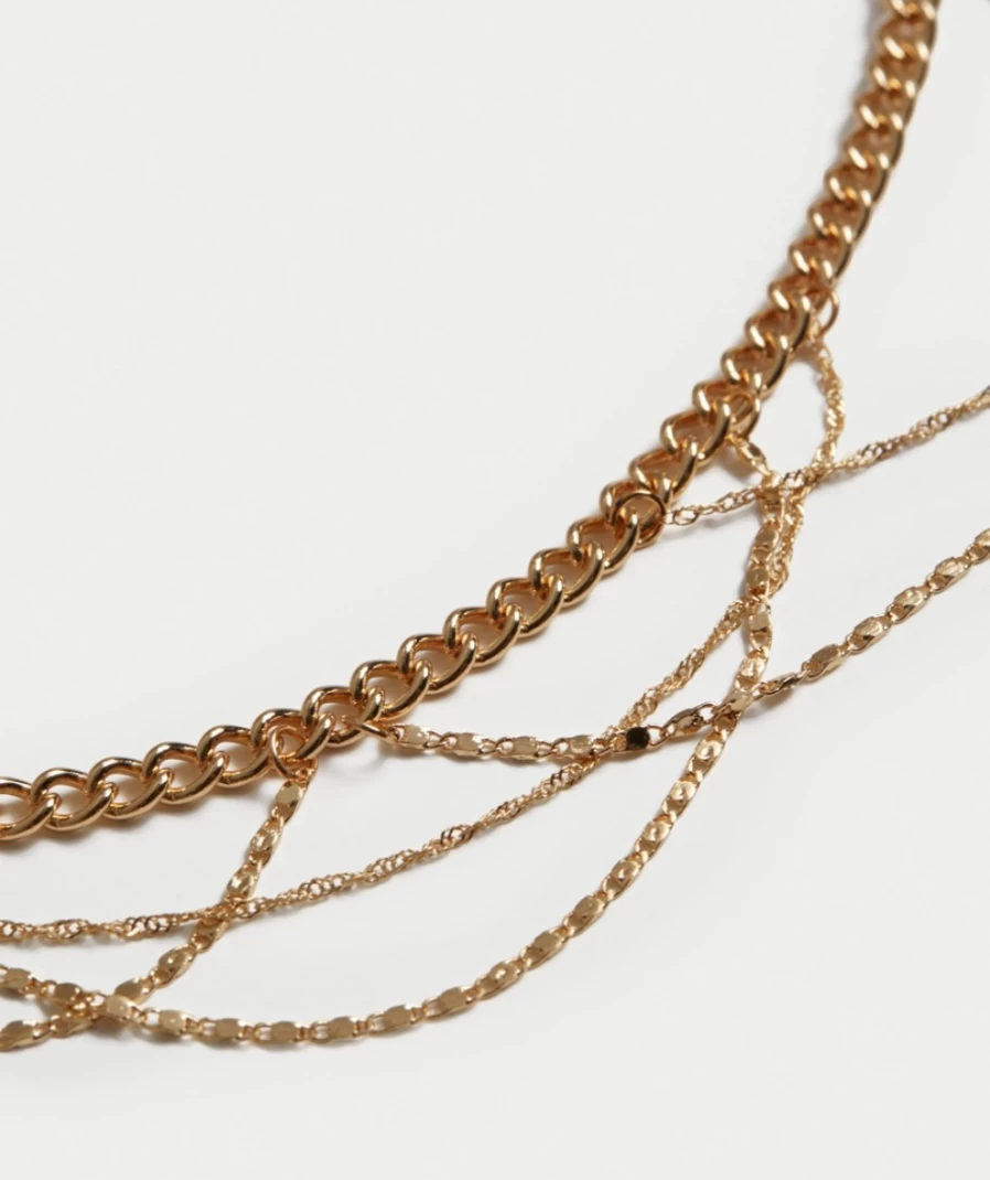 Sportsgirl Women's Gold Drape Choker Necklace Pack