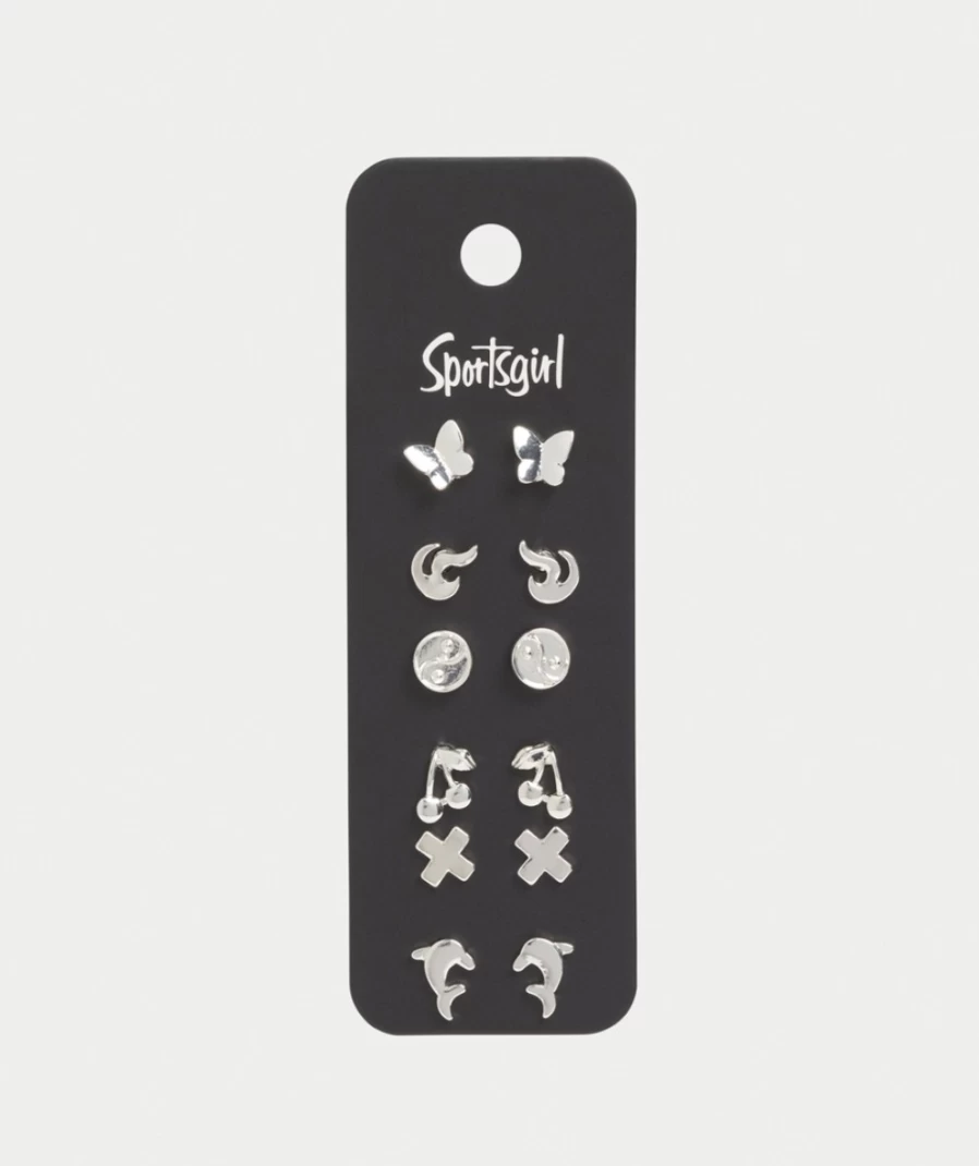 "Sportsgirl Women's Silver Stud Pack - Novelty Fashion Accessories"