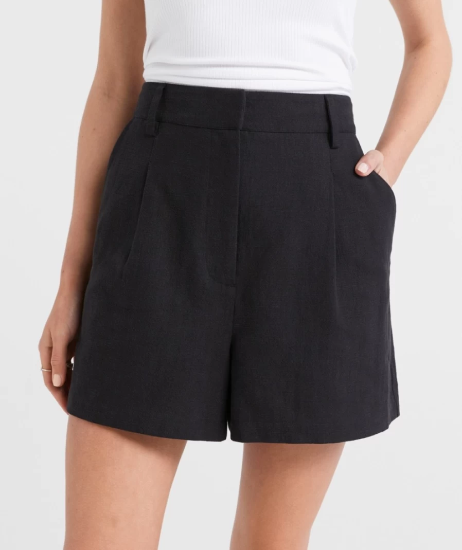 Sportsgirl Women's Rhi Textured Shorts - Casual Comfort Stretch Denim Shorts