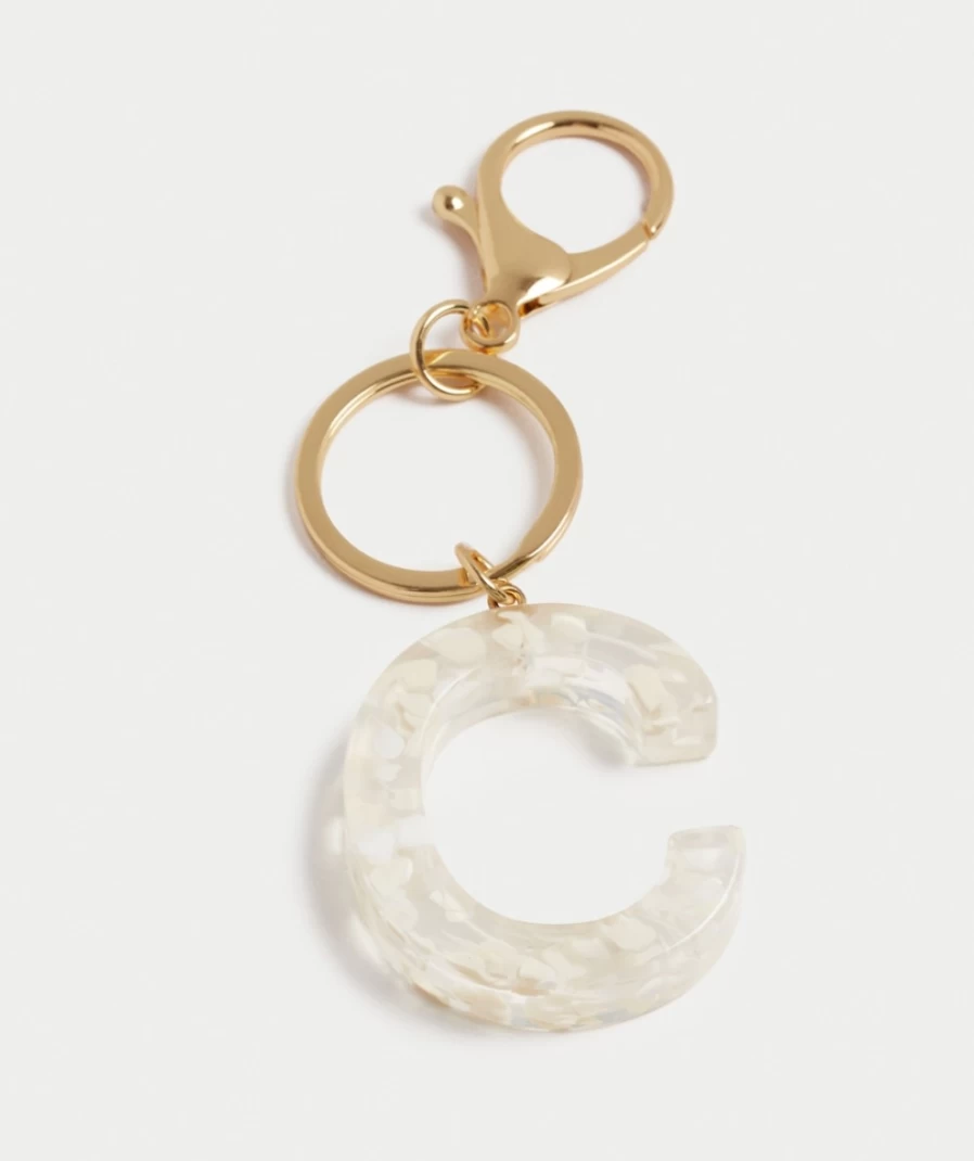 Sportsgirl Women's Multi-Color Speckled Acrylic Keyring - Stylish & Durable Accessory