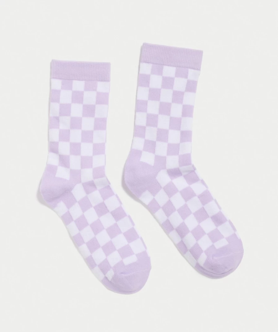 Sportsgirl Women's Checkmate Crew Socks Multi Color