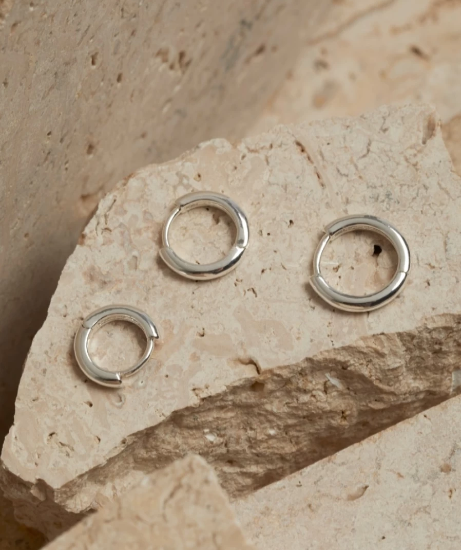 Sportsgirl Women's Silver Plated Mini Hoop Earrings Pack