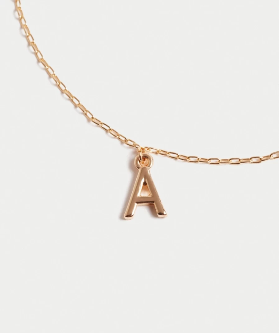 Sportsgirl Gold Plated Letter Necklace for Women - Elegant Stationery Inspired Jewelry