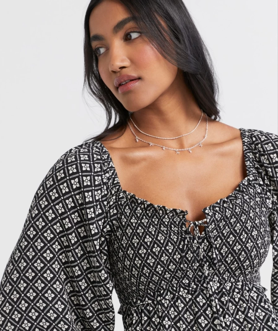 Sportsgirl Women's Geo Print Ruby Halter Midi Dress